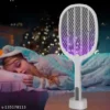 Rechargeable Dual-Use Electric Mosquito Racket Mosquito Swatter with LED
